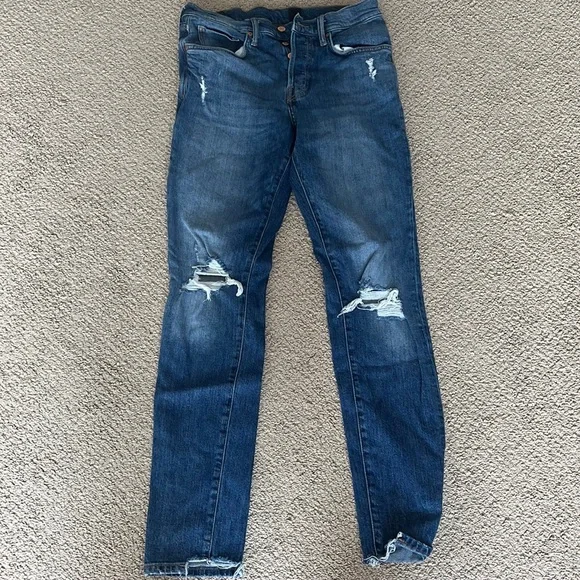 Men’s Skinny Ripped Jeans - Picture 1 of 8
